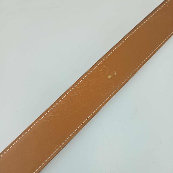 Hermes Belt Lucky Metal Orange Epson Constance Reversible Silver